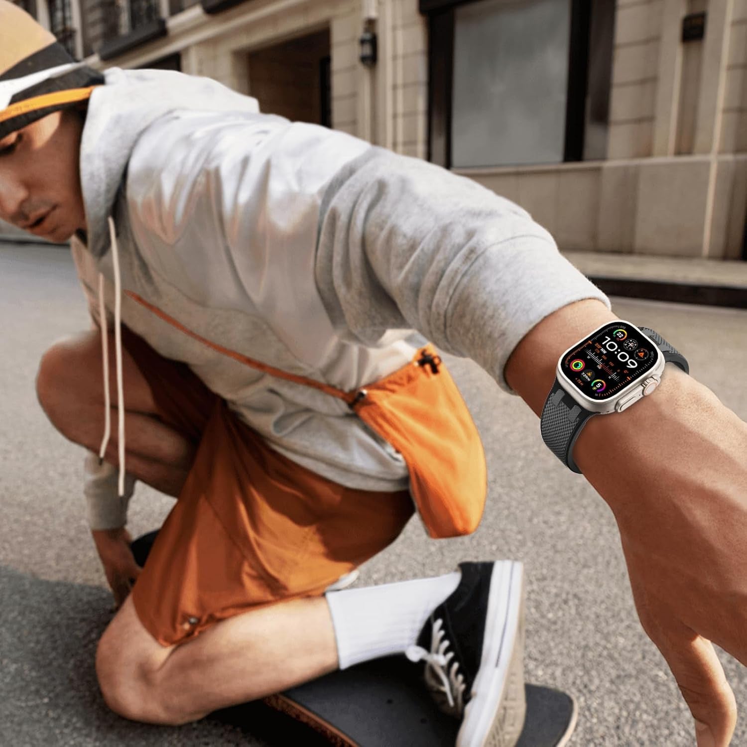 Band Compatible with Apple Watch 42/44/45/46/49Mm for Women Men,Fashion Bicolor Stitching Wristband Replacement Straps for Iwatch Ultra 2 Ultra SE Series 10 9 8 7 6 5 4 3 2 1