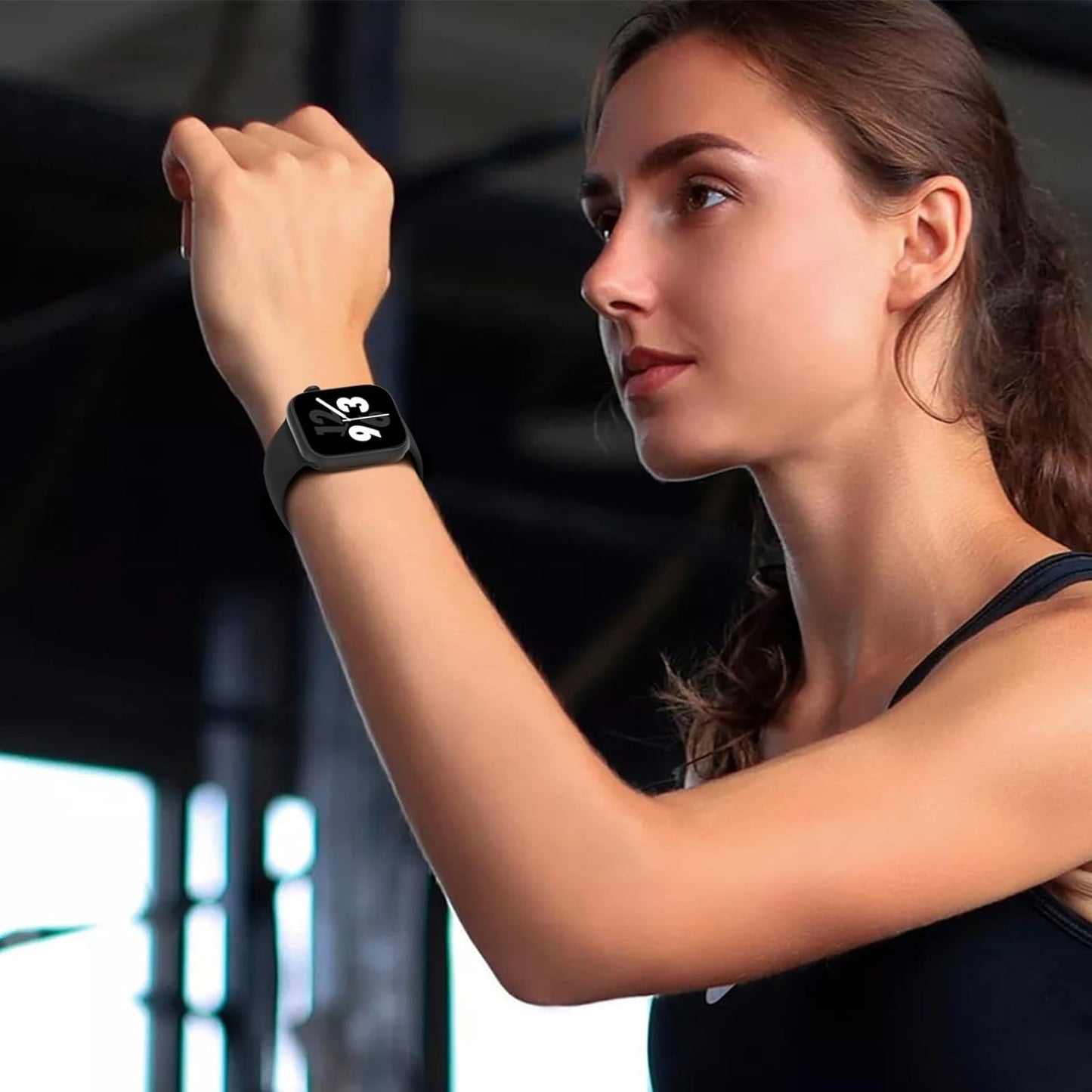 Bands Compatible with Apple Watch 38Mm 40Mm 41Mm 42Mm 44Mm 45Mm 49Mm, Replacement Soft Silicone Sport Accessory Strap Wristbands for Iwatch Series Ultra/Ultra 2 9/8/7/6/5/4/3/2/1 SE Women Men