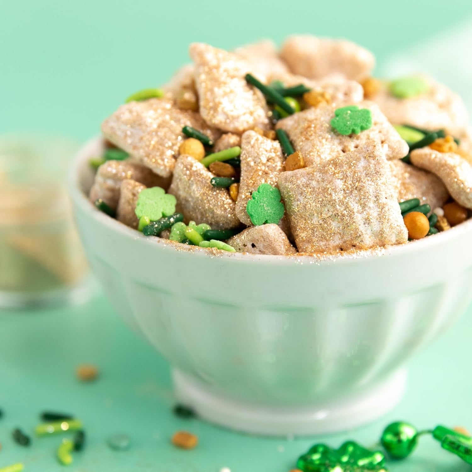 Sprinkles, St. Patricks Day, Edible Sprinkle Mix, Perfect for Cake Decorations, Baking, Ice Cream, Cookies, Cupcake Topper, 6 Ounces (Leprechaun)