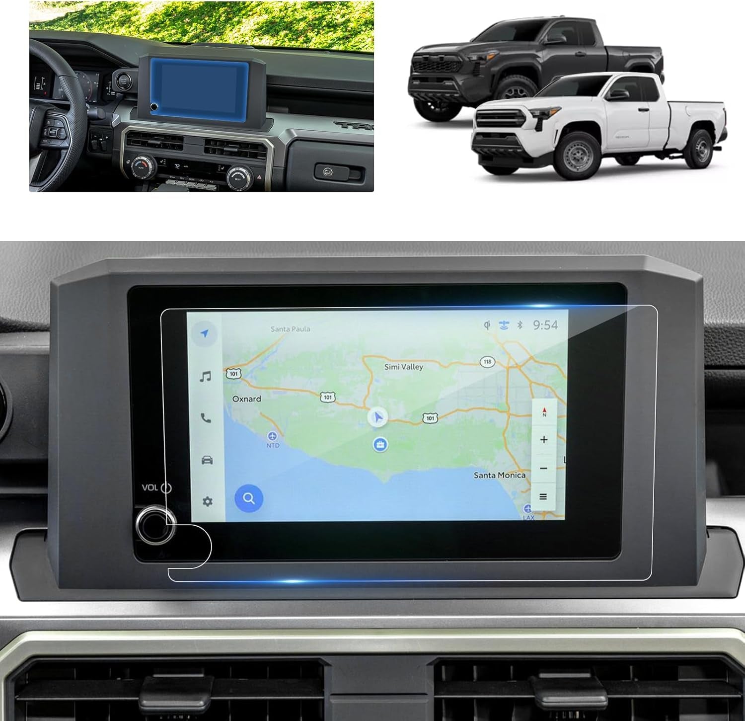 2024 F150 Lightning Screen Protector for 2022-2024 Ford F-150 Lightning Platinum/Lariat/Flash SYNC 4A 15.5In Electric Truck Accessories Tempered Glass Protective Film TRUCK DRIVER