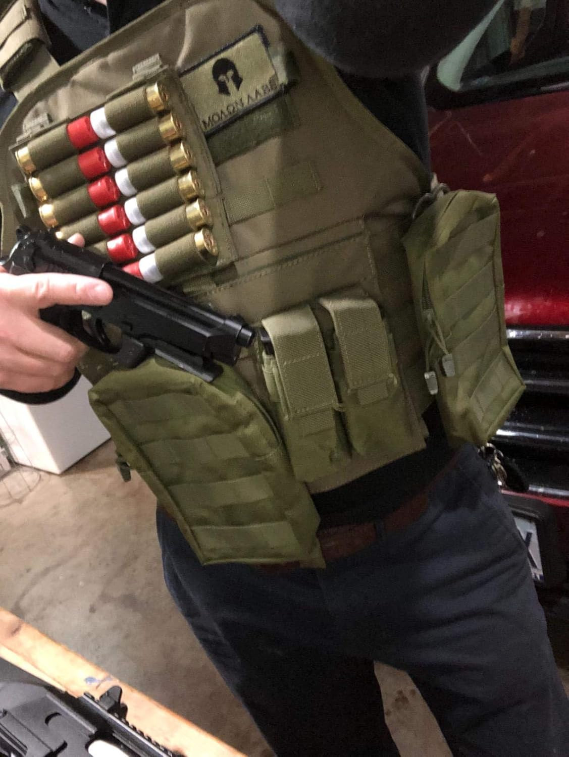 Tactical Double Pistol Magazine Pouch Mag Holder