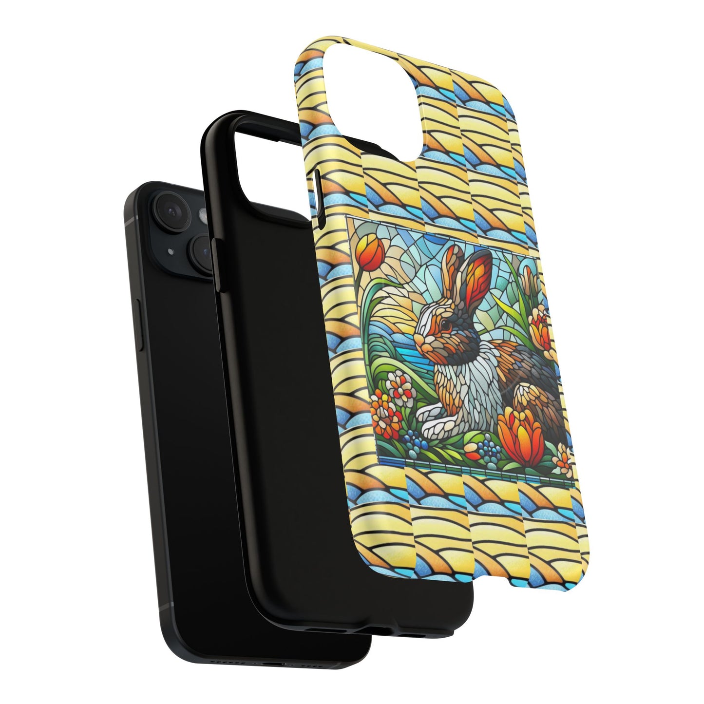 Dutch Rabbit Animal Stained Glass Design Tough Magnetic Cases