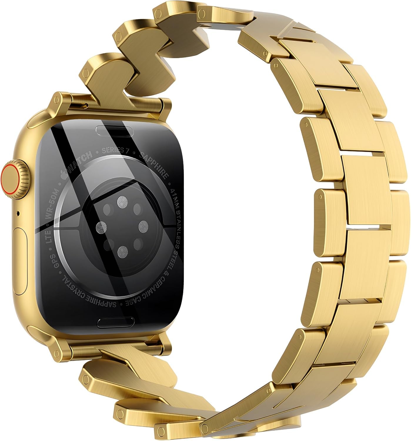 Classic Metal Band Compatible with Apple Watch Bands 38Mm 40Mm 41Mm 42Mm 44Mm 45Mm 46Mm 49Mm Men & Women Iwatch Strap Bracelet for Apple Watch Series 10 9 8 7 6 5 4 3 2 1 Ultra 2 SE Ultra