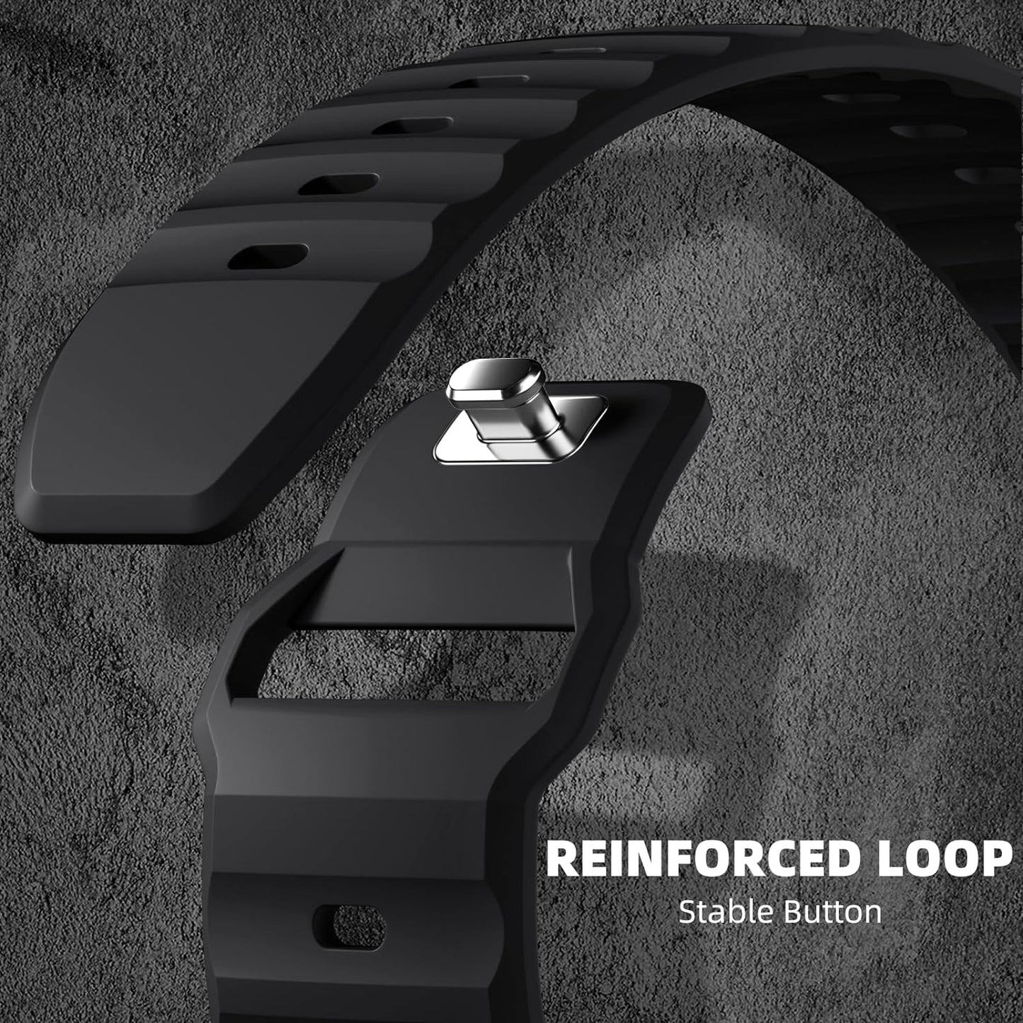 Sport Bands Compatible with Apple Watch Ultra 2/Ultra Band, Compatible with Apple Watch Bands for Men 49Mm 45Mm 44Mm 42Mm, Soft Silicone Waterproof Strap for Iwatch Series 9 8 7 6 5 4 SE 3 2 1