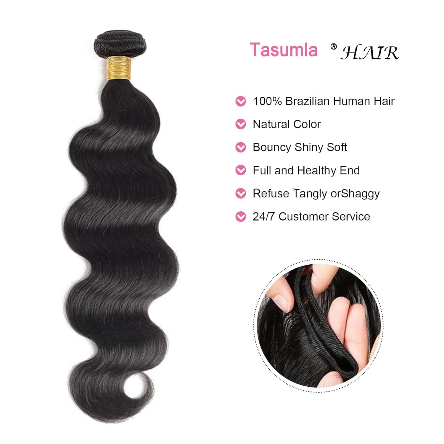 Human Hair Bundles 20 Inch Body Wave Bundles Human Hair 12A Brazilian Human Hair Bundles 100% Unprocessed Virgin Hair Weft Weave Bundles Human Hair Extension Upgrade 1 Bundles