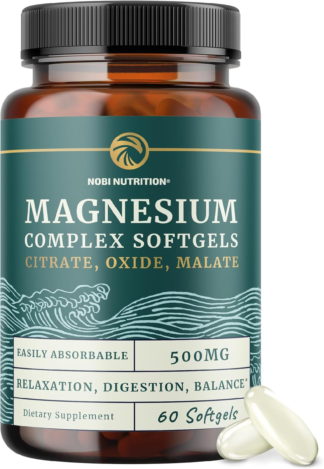 Magnesium Ashwagandha | Calming Magnesium Supplement for Adults | Relax, Rest, Calm Mood & Sleep Support | Mag Citrate & Oxide 400 Mg + Ashwagandha 500 Mg | Muscle Health & Stress Relief | 120 Ct TLBH