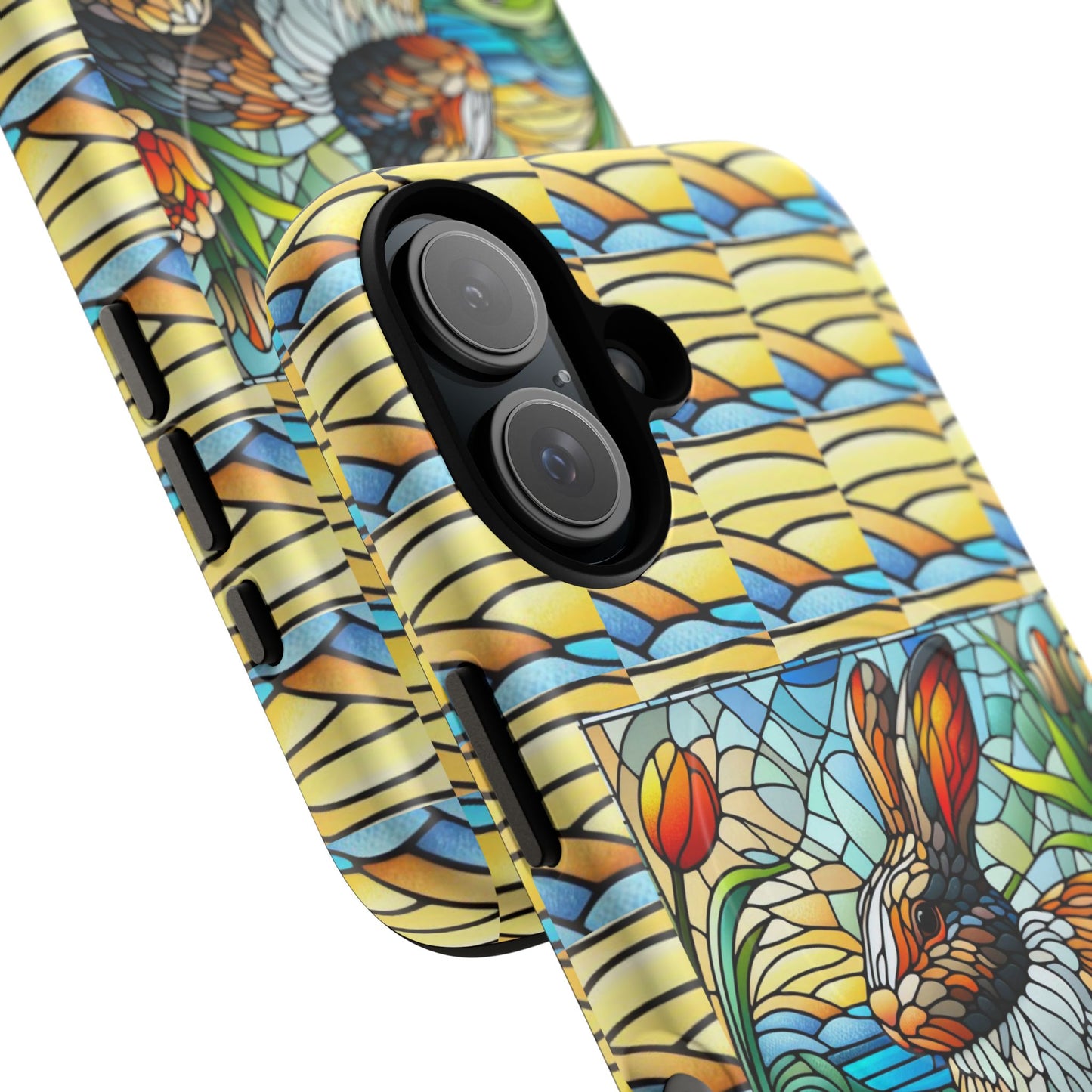 Dutch Rabbit Animal Stained Glass Design Tough Magnetic Cases