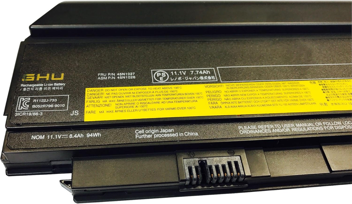 New Battery 44++ 9-Cell 94 WH 0A36307 0A36282 0A36283 0A36283 0A36307 Compatible with Lenovo Thinkpad Notebooks X220 X220I X230 0A36281 45N1027 45N1029