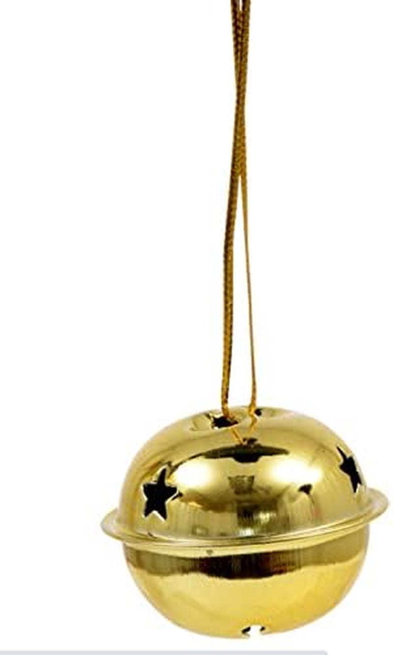 Decorative Miniature Gold Jingle Bells - 9 Count