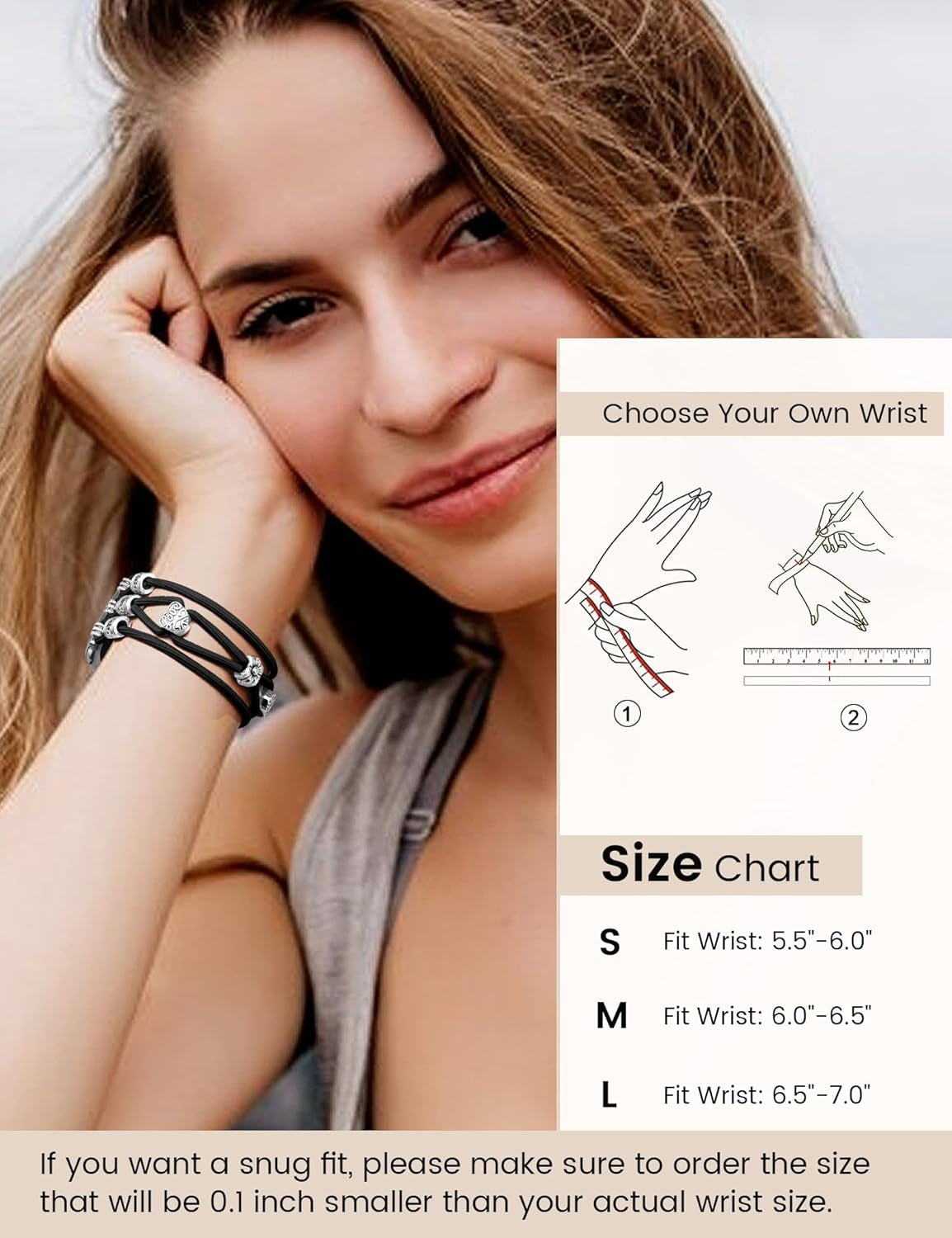 Beaded Bracelet Compatible with Apple Watch Band 40Mm 41Mm 38Mm 44Mm 42Mm 45Mm Women, Boho Braided Solo Loop Nylon Strap Stretchy Dressy Band Replacement for Iwatch Series 9/8/SE/7/6/5/4/3
