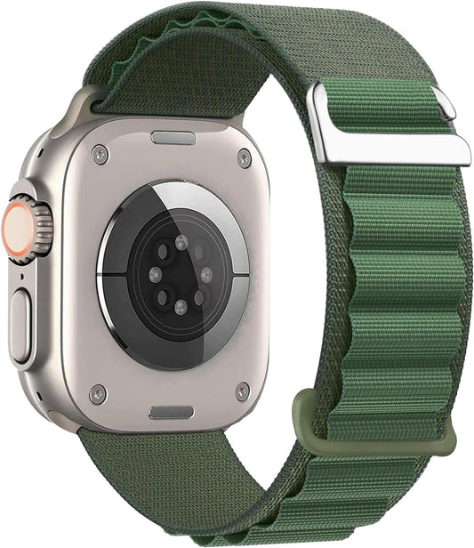 Alpine Loop Nylon Band - Compatible with Apple Watch Ultra 2/Ultra Band 49Mm 45Mm 44Mm 42Mm for Men Women, Adjustable with Metal C-Hook Strap for Iwatch Ultra 2, Iwatch Ultra Series SE 9/8/7/6/5/4/3