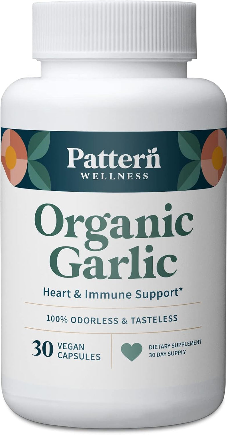 Odorless Organic Garlic - 1000Mg - Healthy Immune, Circulatory & Cardiovascular Support - Happy & Healthy Heart - Non-Gmo & Gluten Free - 30 Vegan Capsules TLBH