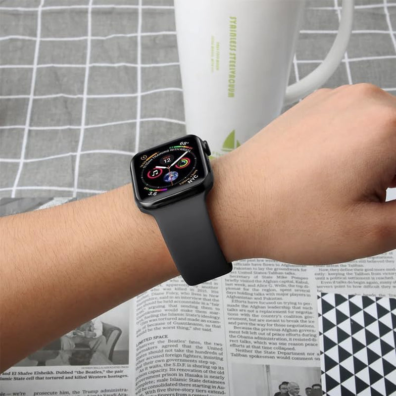 AXTECHS Sports Watch Bands Are Compatible with Apple Watch Bands Sizes 38Mm 40Mm 41Mm 42Mm 44Mm 45Mm 49Mm, and Are Made from Premium Soft Silicone for Men and Women.