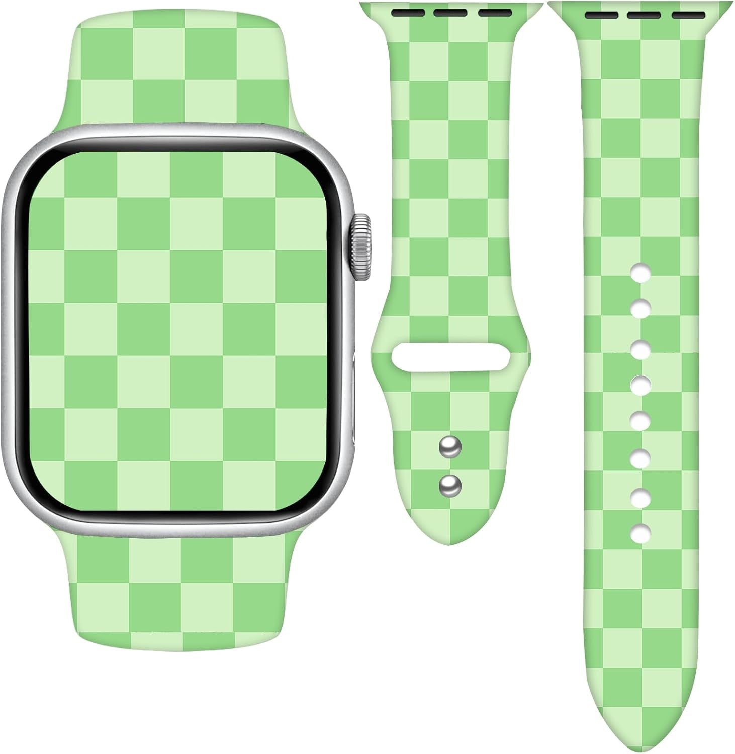 Holidays Sport Watch Band Compatible with Apple Watch 38Mm 40Mm 41Mm for Women Men,Soft Silicone Replacement Wristband for Iwatch Series Ultra 10 9 8 7 6 5 4 3 2 1 SE