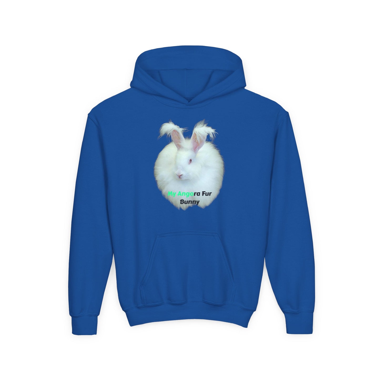 Angora Rabbit Youth Heavy Blend Hooded Sweatshirt