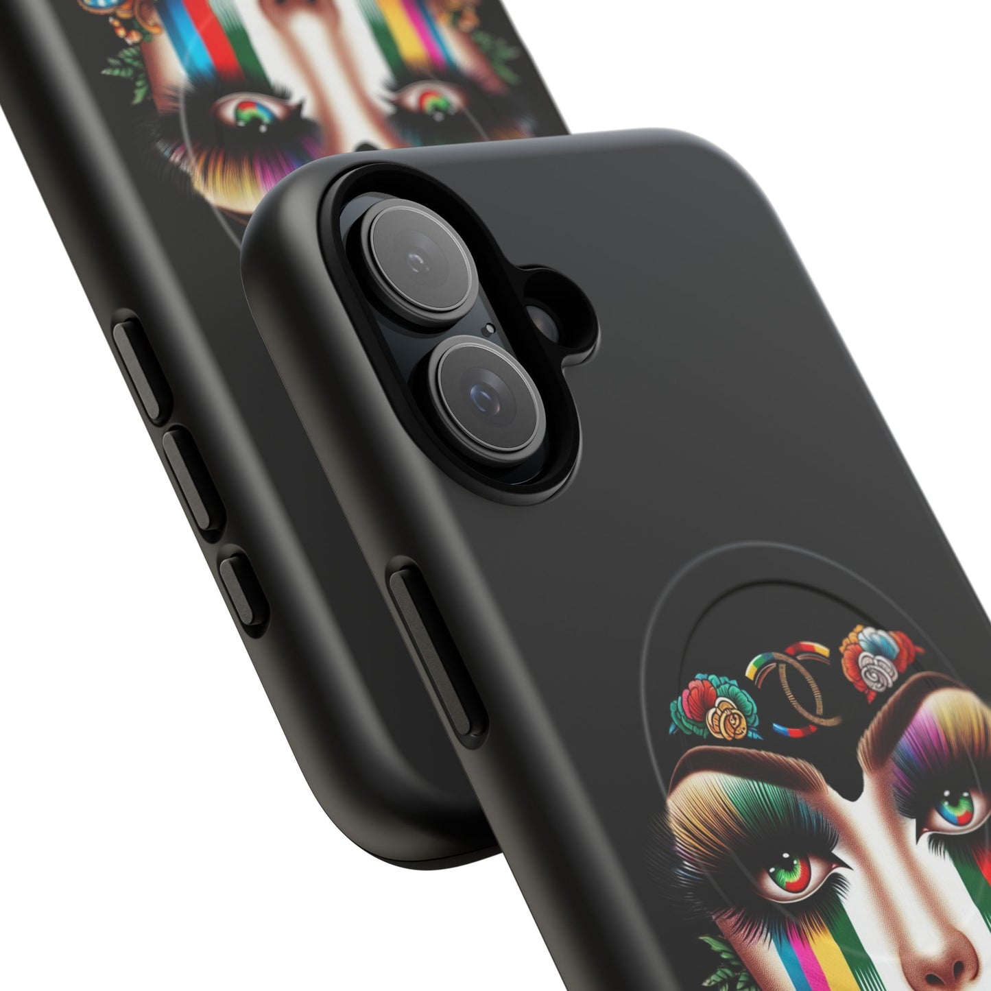 Gucci Inspired Artistic Tough Magnetic Phone Case - Vibrant Lady Design