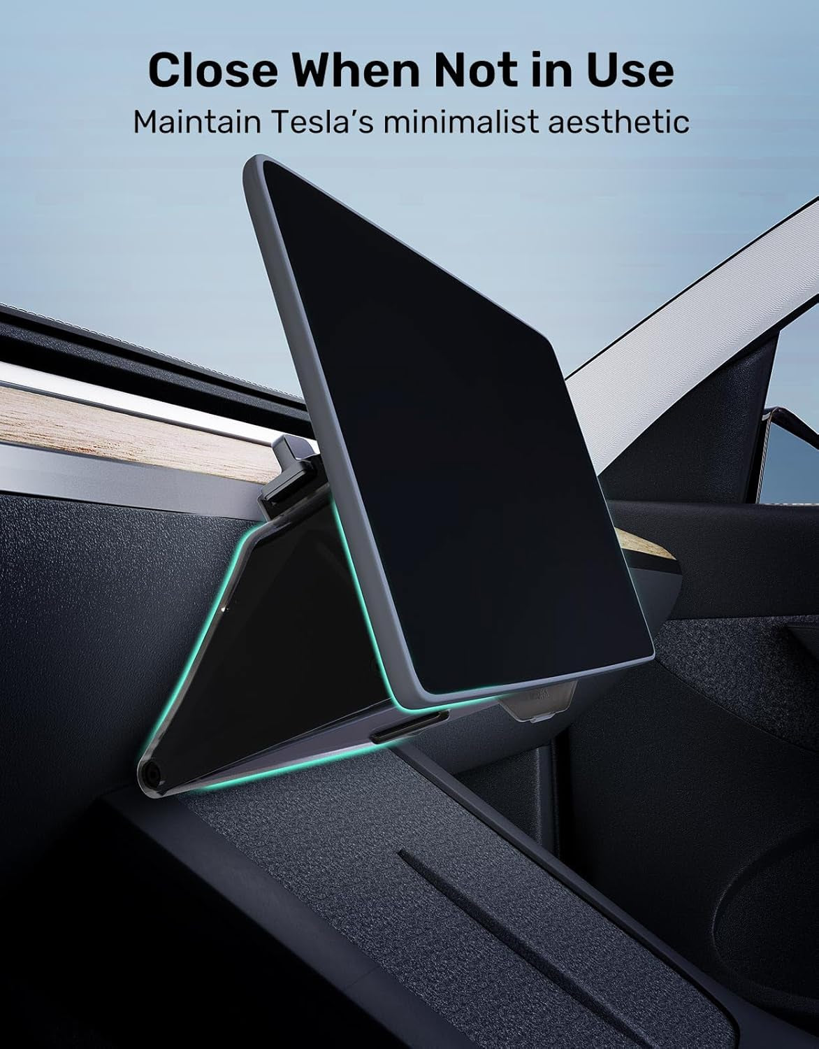 Original under Screen Storage for Tesla Model Y(2020-2024), [Hidden, Simpler Install], Console Organizer Box Designed for Model Y, Must-Have Accessories 2025 Upgraded