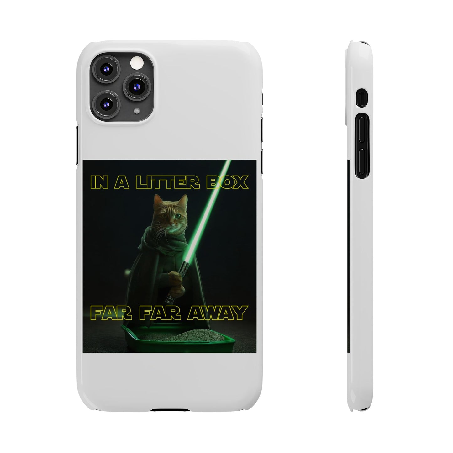 STAR WARS CAT IN A LITTER BOX FAR FAR AWAY  Slim Phone Cases