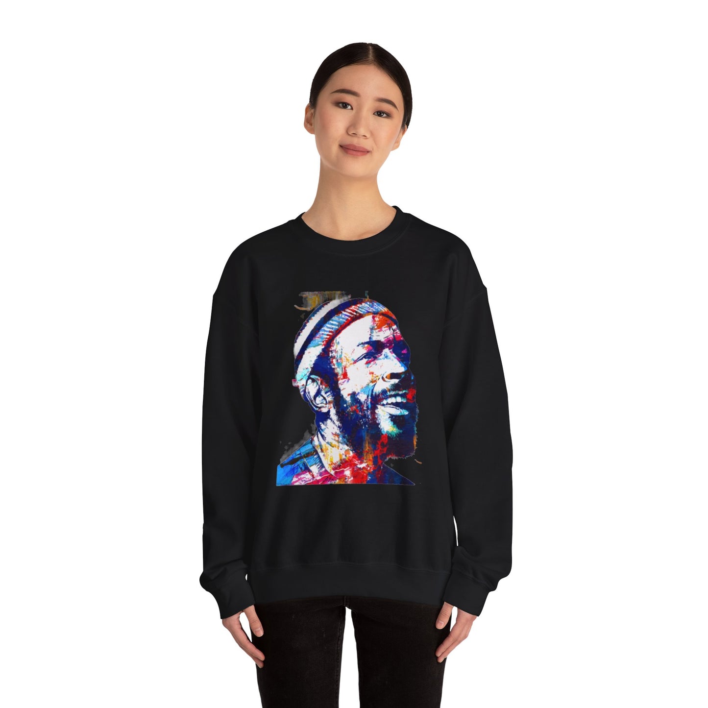 Marvin Gaye Abstract Paintings Unisex Heavy Blend™ Crewneck Sweatshirt