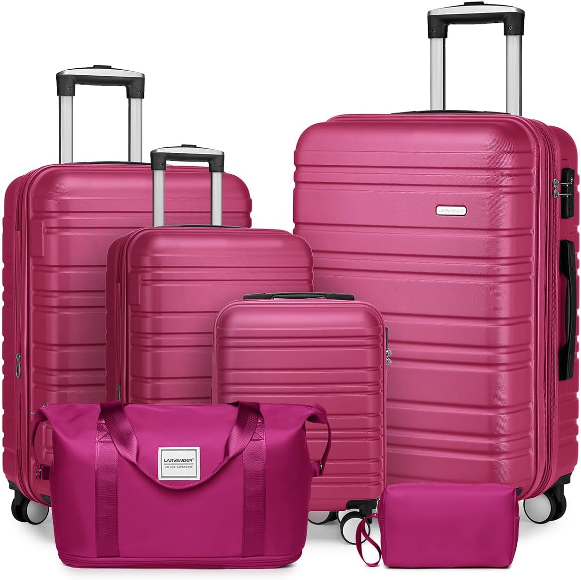 Luggage Sets 3 Piece, Hardside 20 in Carry on Luggage Airline Approved PC+ABS Suitcase Set with Spinner Wheels TSA Lock, Lightweight Rolling Suitcase for Men and Women, Leopard
