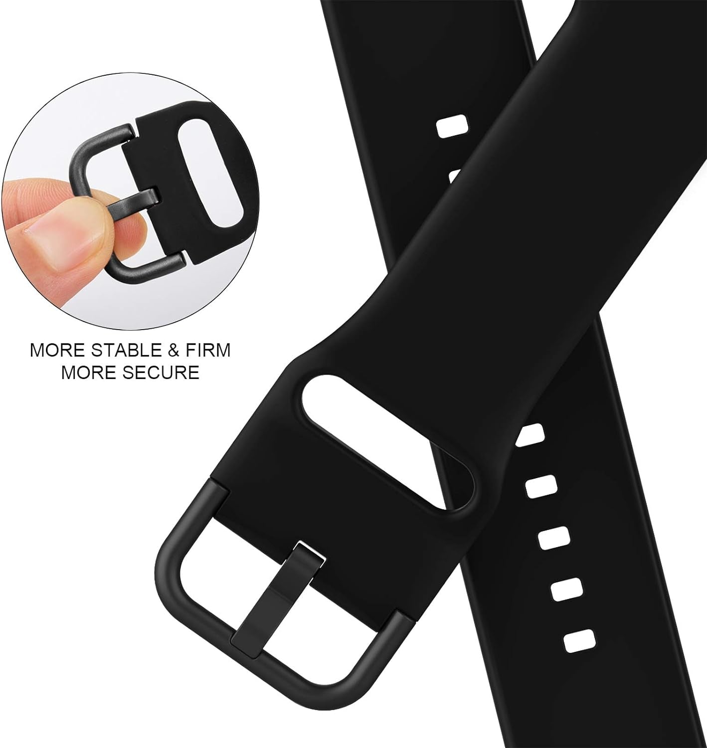 Sport Band Compatible with Apple Watch Bands 49Mm 45Mm 44Mm 42Mm 41Mm 40Mm 38Mm, Soft Silicone Wristband Replacement Strap with Classic Clasp for Iwatch Series 9 Ultra SE 8 7 6 5 4 3 2 1 for Women Men