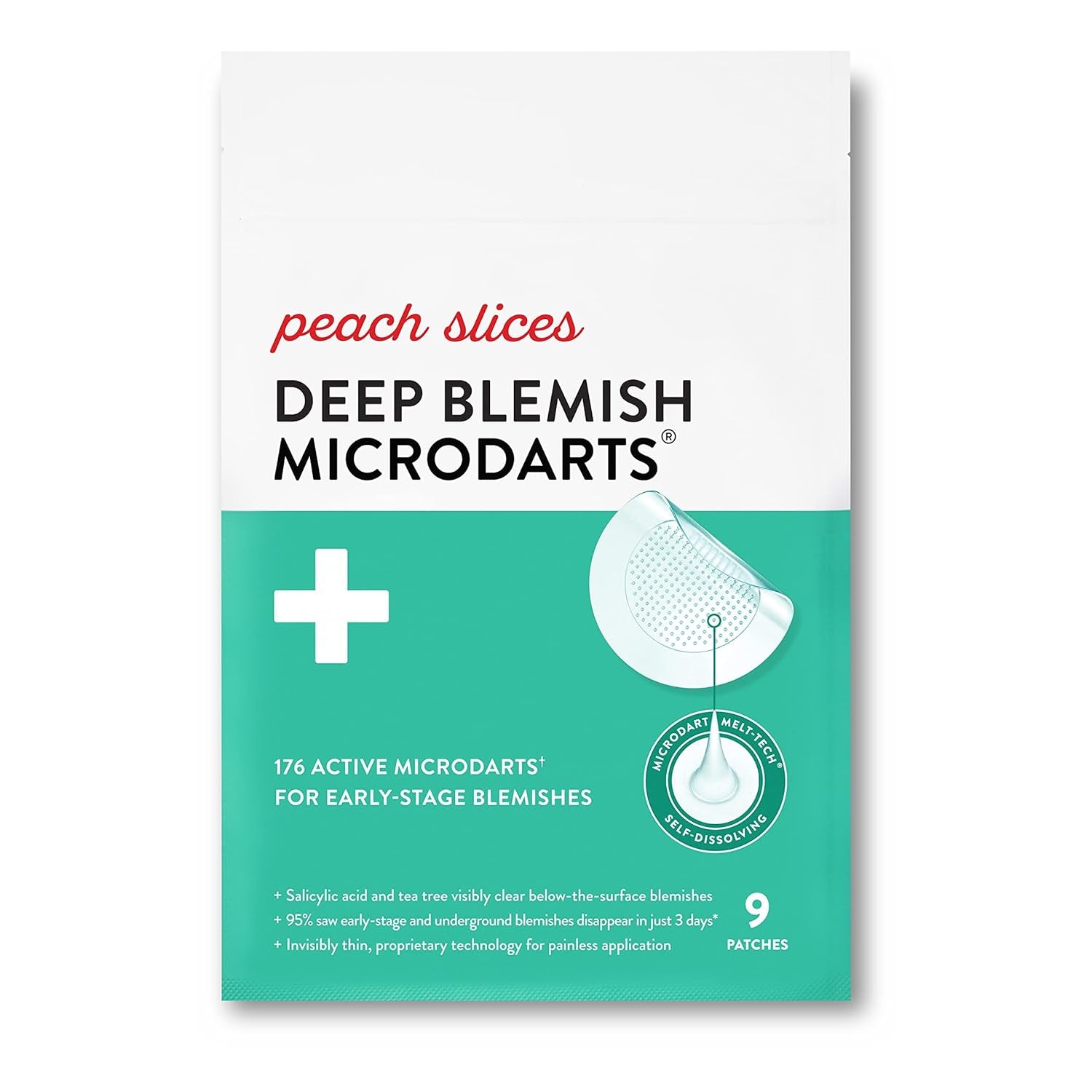 | Deep Blemish Microdarts | Acne Patch | Early Stage & Deep Pimples | Fast-Acting | Salicylic Acid | Tea Tree Oil | Niacinamide | Cica | Hyaluronic Acid | Spot Treatment | 9 Patches