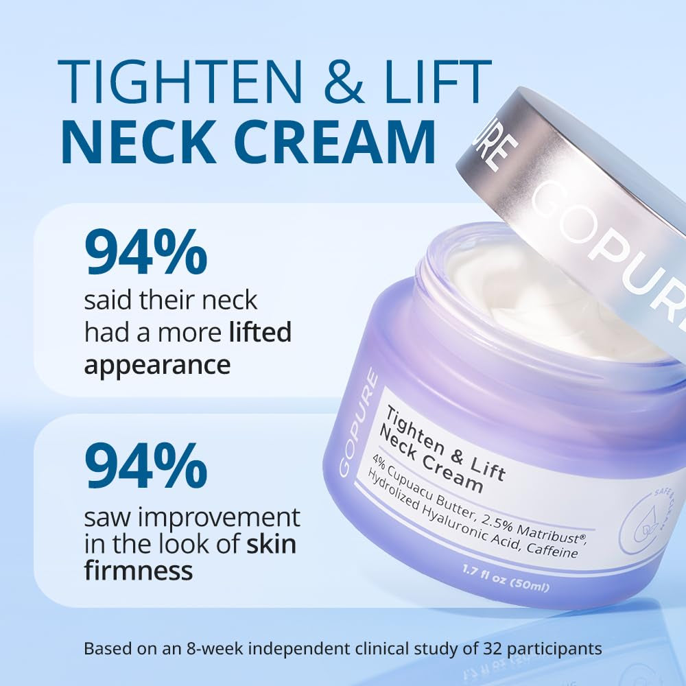 Neck Firming Cream - Anti-Aging Neck Cream for Tightening and Wrinkles for an Even Skin Tone and Neck Lift - with Pro-Active Firming Complex, 1.7 Oz