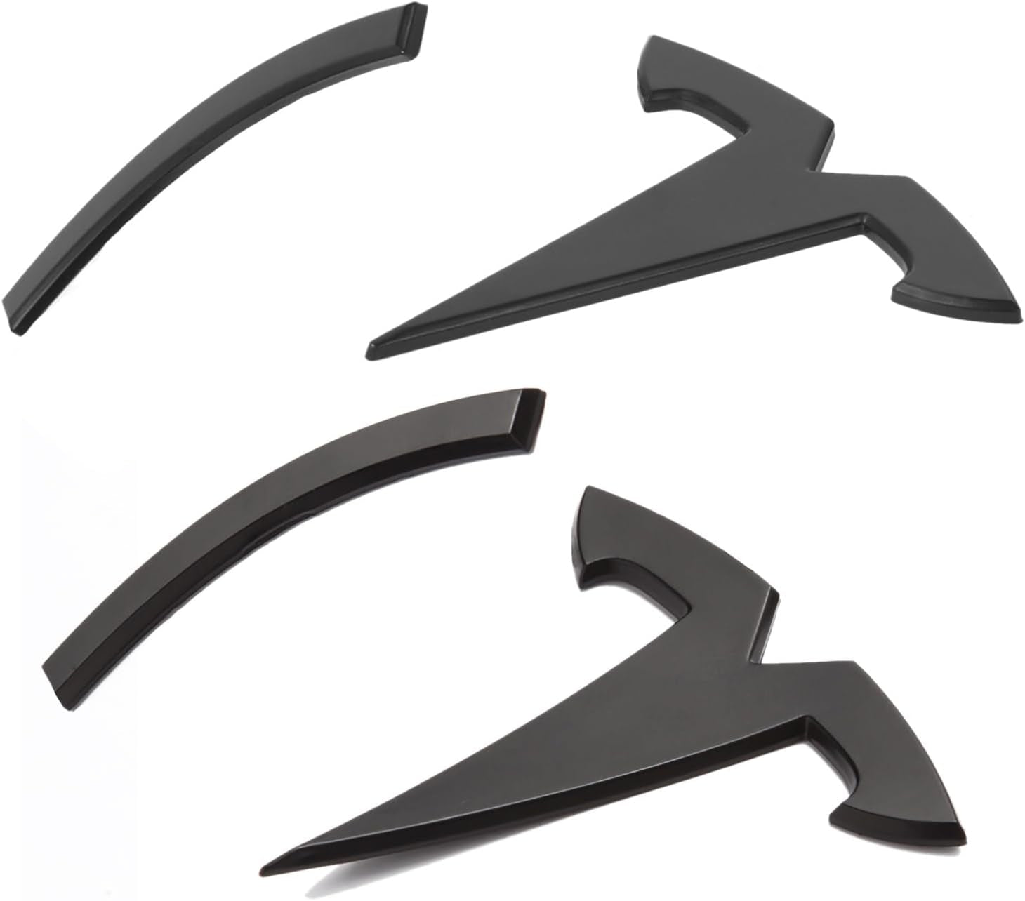 Emblem Accessories for Tesla Model 3 Logo Sticker 2023 2022-2017 Model 3 Decals (Black)