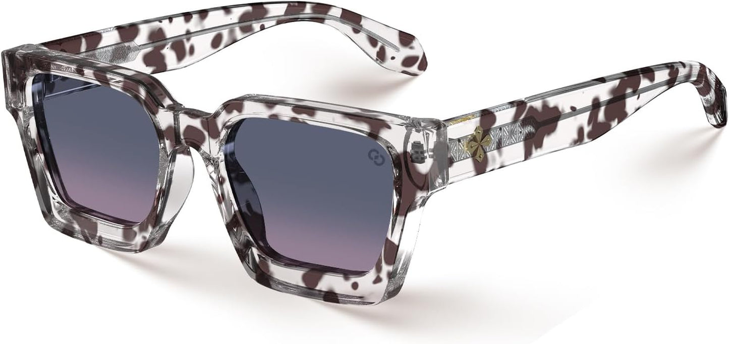 Fashion 100% UV400 Protection Rectangle TR90 Y2K Sunglasses Accessories for Women Men RIVER