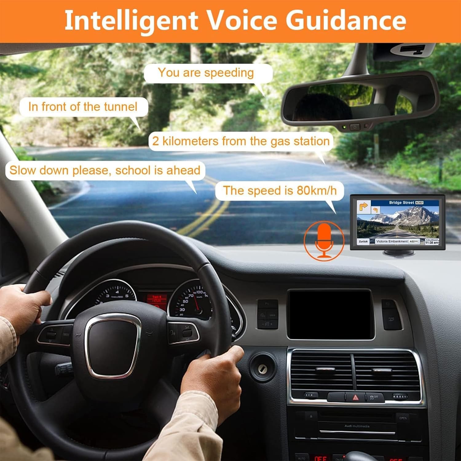 Car GPS Navigation Truck RV, GPS Navigator with 9 Inch, 2025 Maps (Free Lifetime Updates), Truck GPS Commercial Drivers, Semi Trucker GPS Navigation System, Custom Truck Routing TRUCK DRIVER