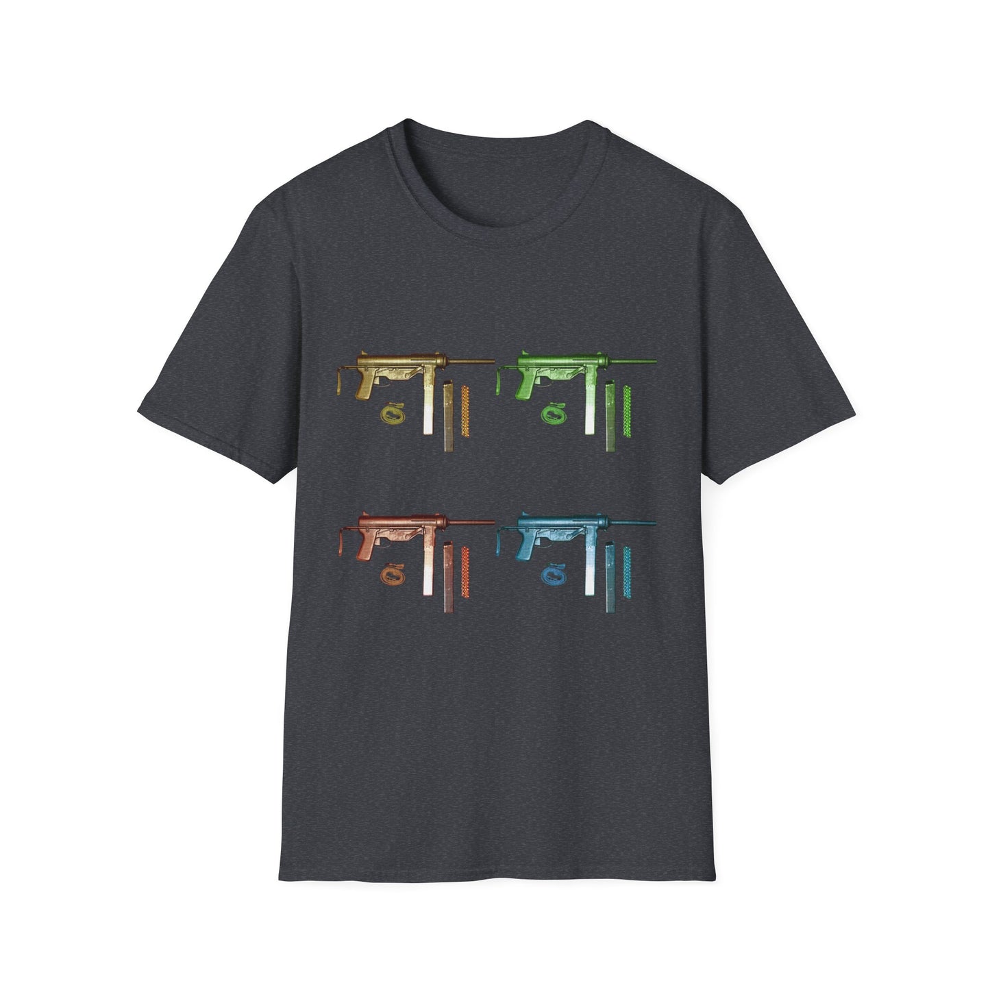 Grease Gun M3 submachine gun POP ART Unisex Softstyle T-Shirt