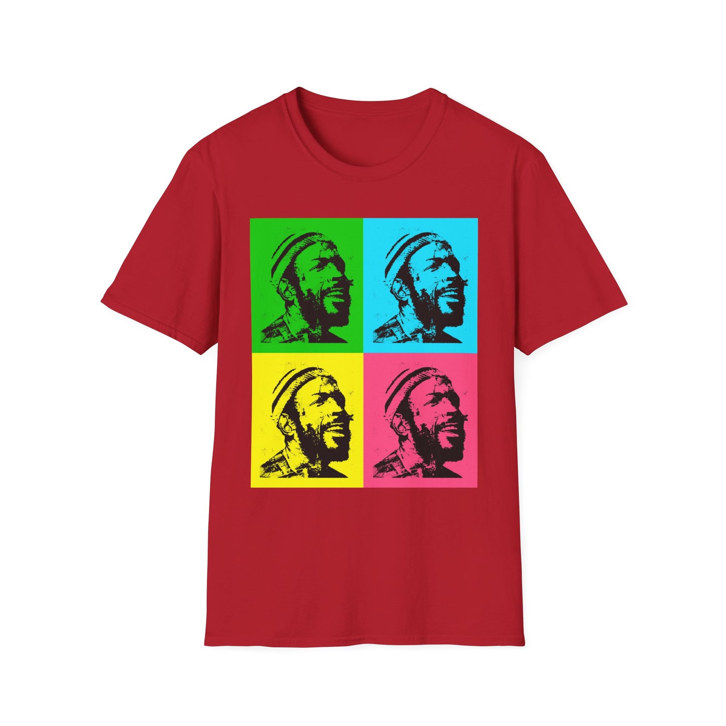 Marvin Gaye Abstract Paintings Andy Warhol Style Pop Art Unisex Soft style T-Shirt