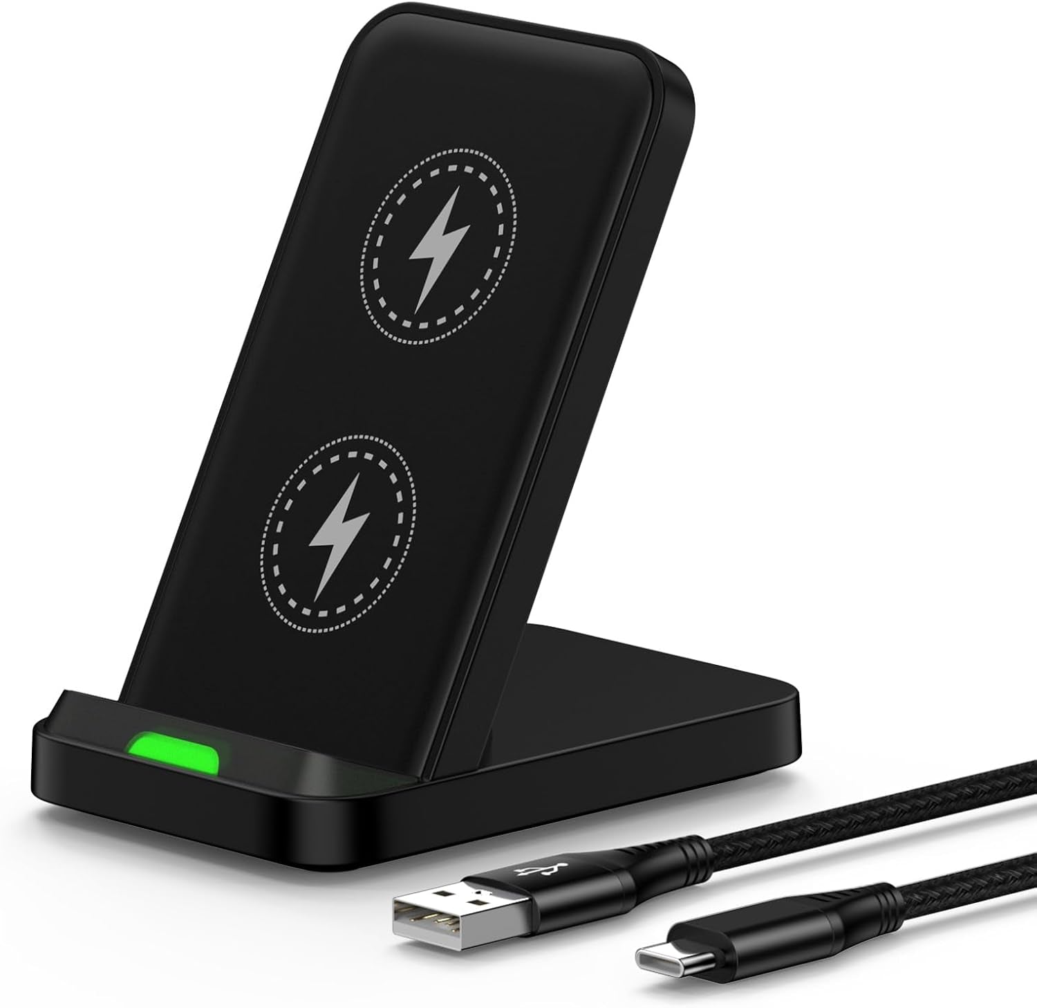 Wireless Charger Fast Charging Station for Samsung Galaxy S25 Ultra/S25/S25+/S24 FE/S24 Ultra/S24/S23/S22/S21/S20,Wireless Phone Charger Android Charger Stand Compatible for Motorola Moto G Power 2025