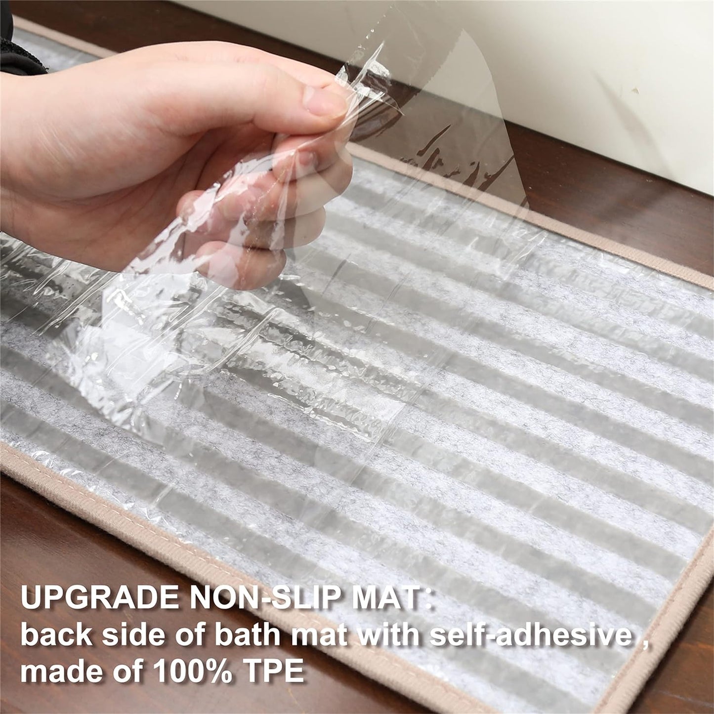 Soft Stair Treads Non-Slip Carpet Mat 28Inx9In Indoor Stair Runners for Wooden Steps,Stair Rugs for Kids and Dogs, 100% Polyester TPE Backing 10Pcs,Black,Square