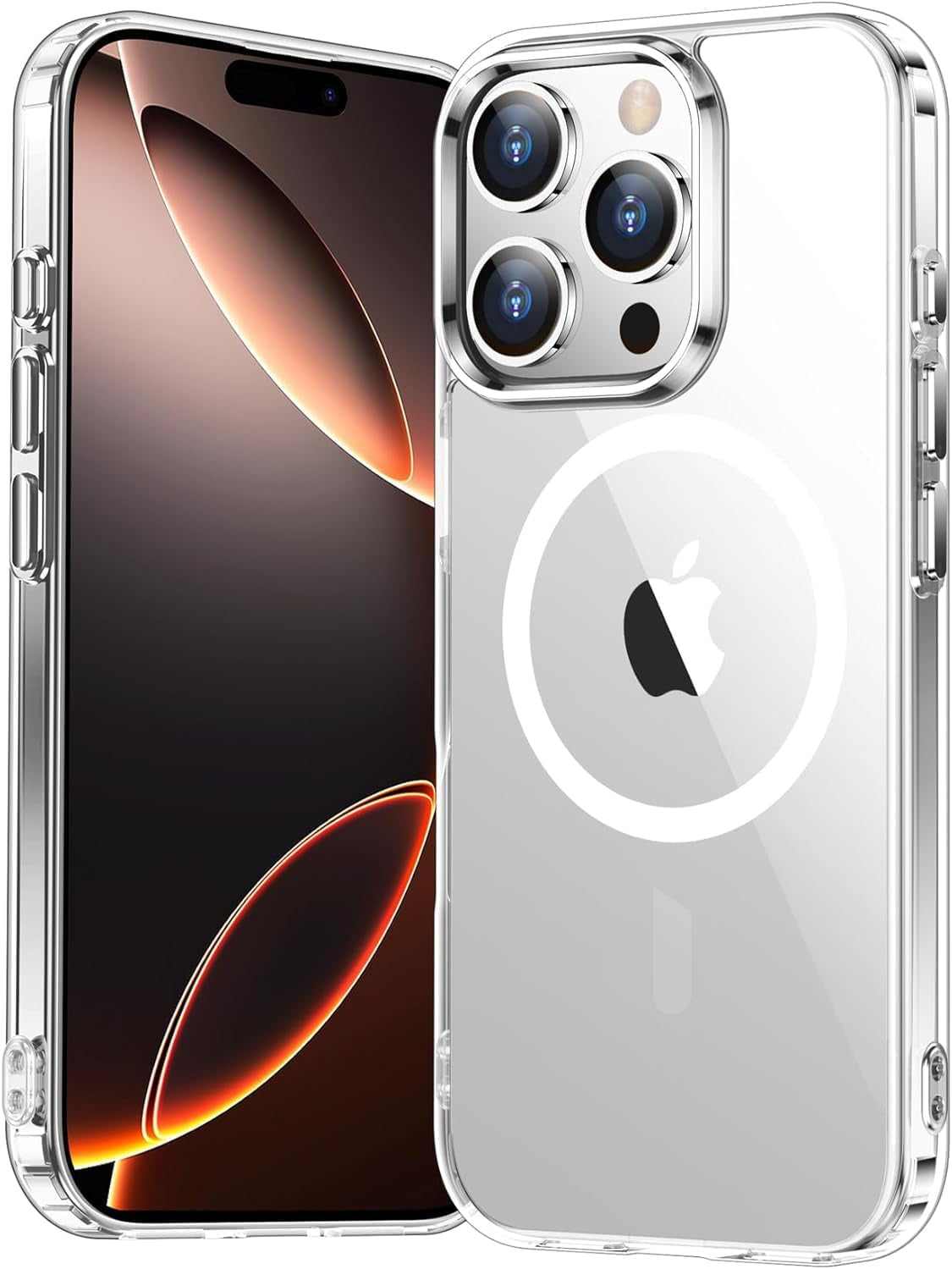 for Iphone 16E Case, [Compatible with Magsafe][Anti-Yellowing][Military-Grade Protection] Shockproof Slim Magnetic Phone Sleeve for Iphone 16E 6.1'', Clear