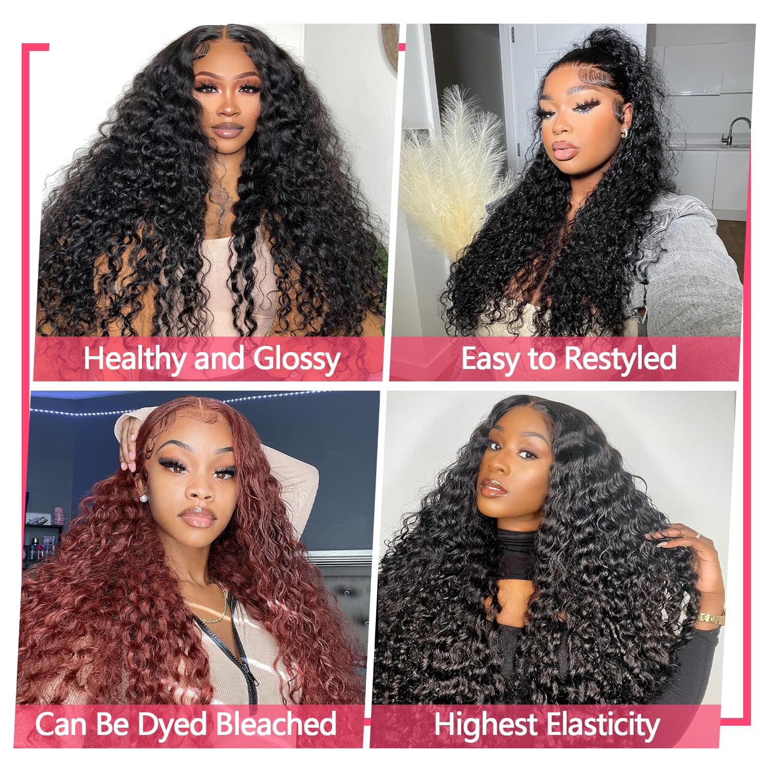 Curly Bundles Human Hair 22 24 26 Inch 100% Brazilian Kinky Curly Human Hair Bundles 12A Unprocessed Virgin Curly Weave Bundles Human Hair 3 Bundles Deals Natural Black