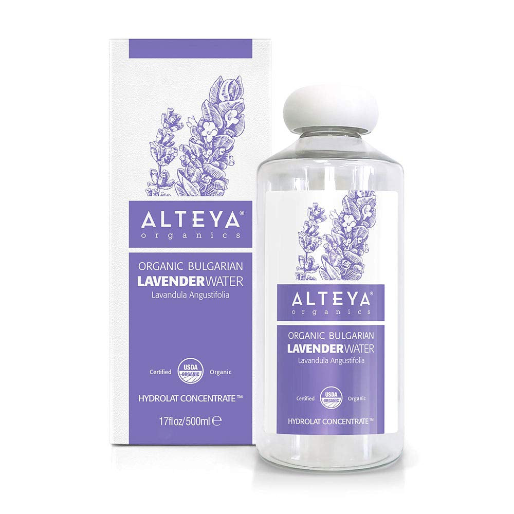 Lavender Water USDA Certified Organic Facial Toner, 17 Fl Oz/500Ml Pure Bulgarian Lavandula Angustifolia Flower Water, Award-Winning Moisturizer Bpa-Free Bottle with Reducer TLBH