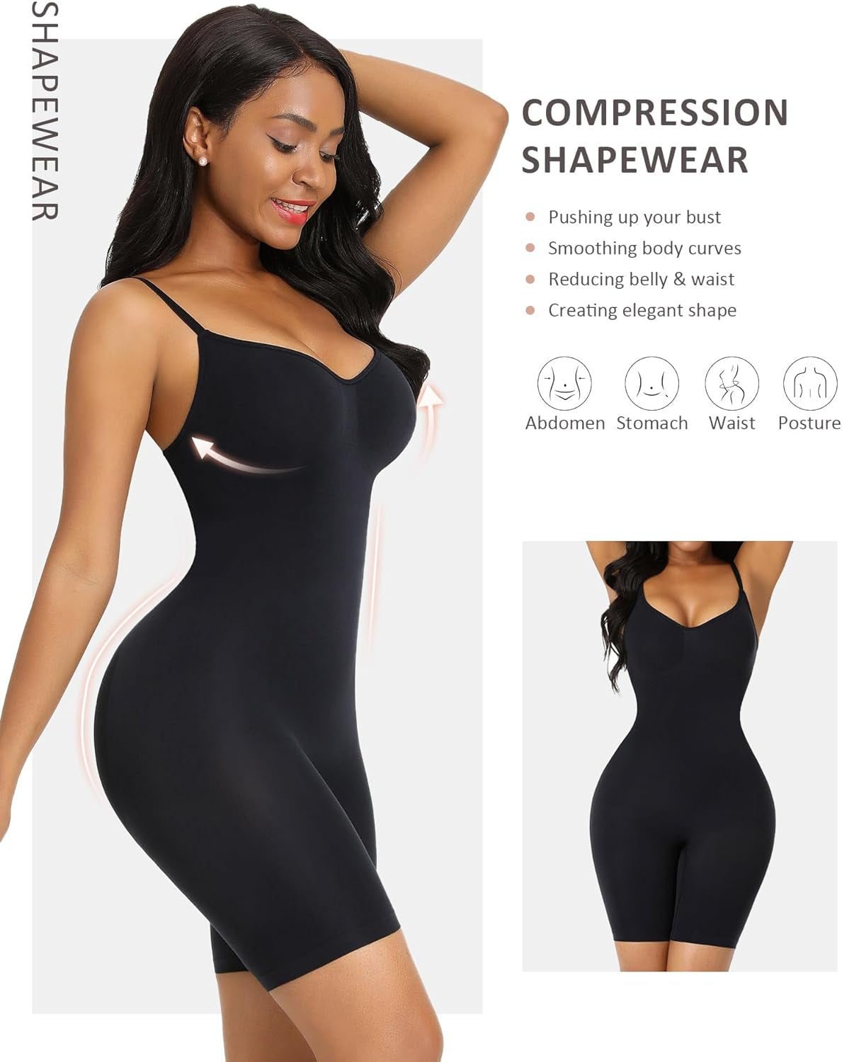 Shapewear Bodysuit Tummy Control Faja Seamless Sculpting Butt Lifter Body Shaper for Women