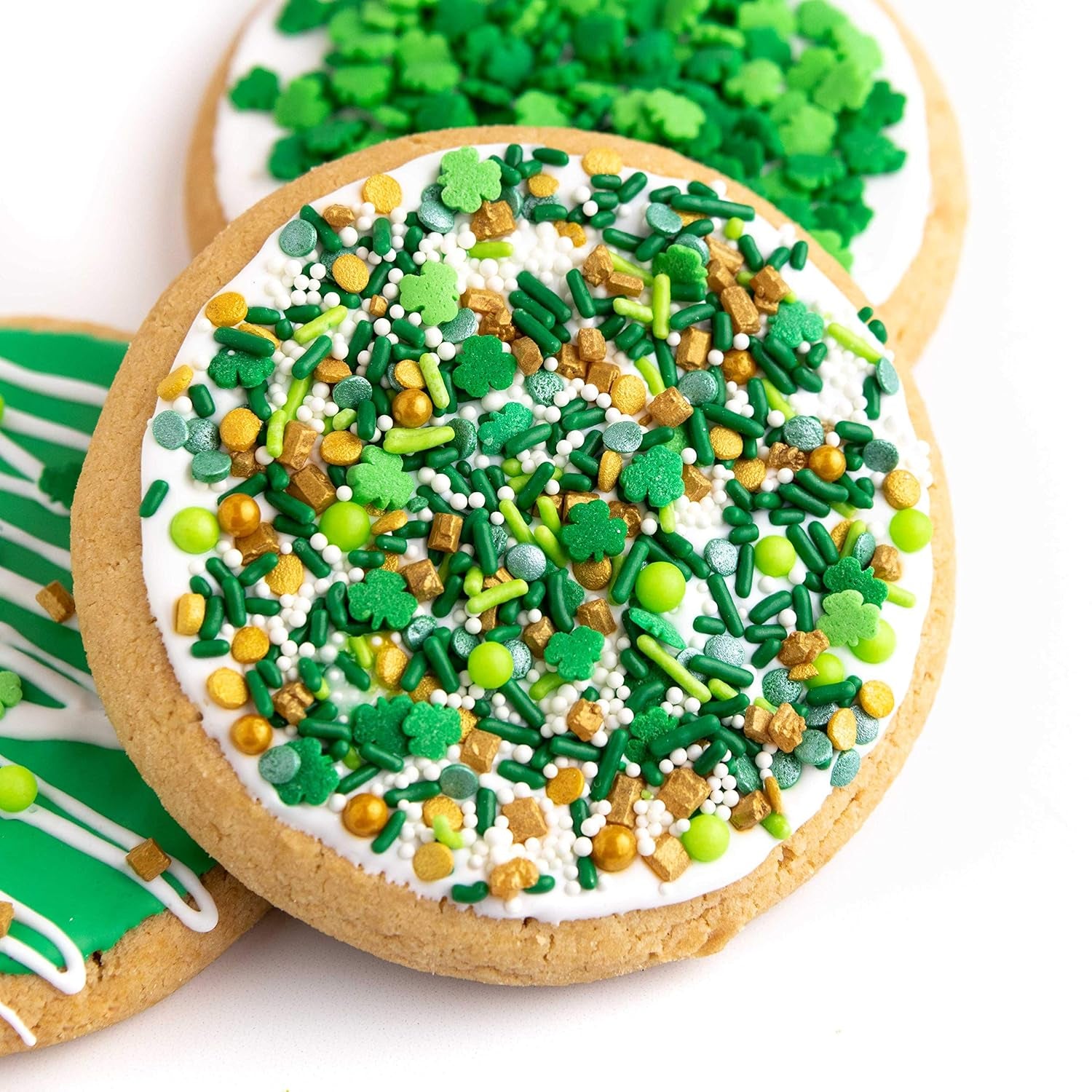 Sprinkles, St. Patricks Day, Edible Sprinkle Mix, Perfect for Cake Decorations, Baking, Ice Cream, Cookies, Cupcake Topper, 6 Ounces (Leprechaun)