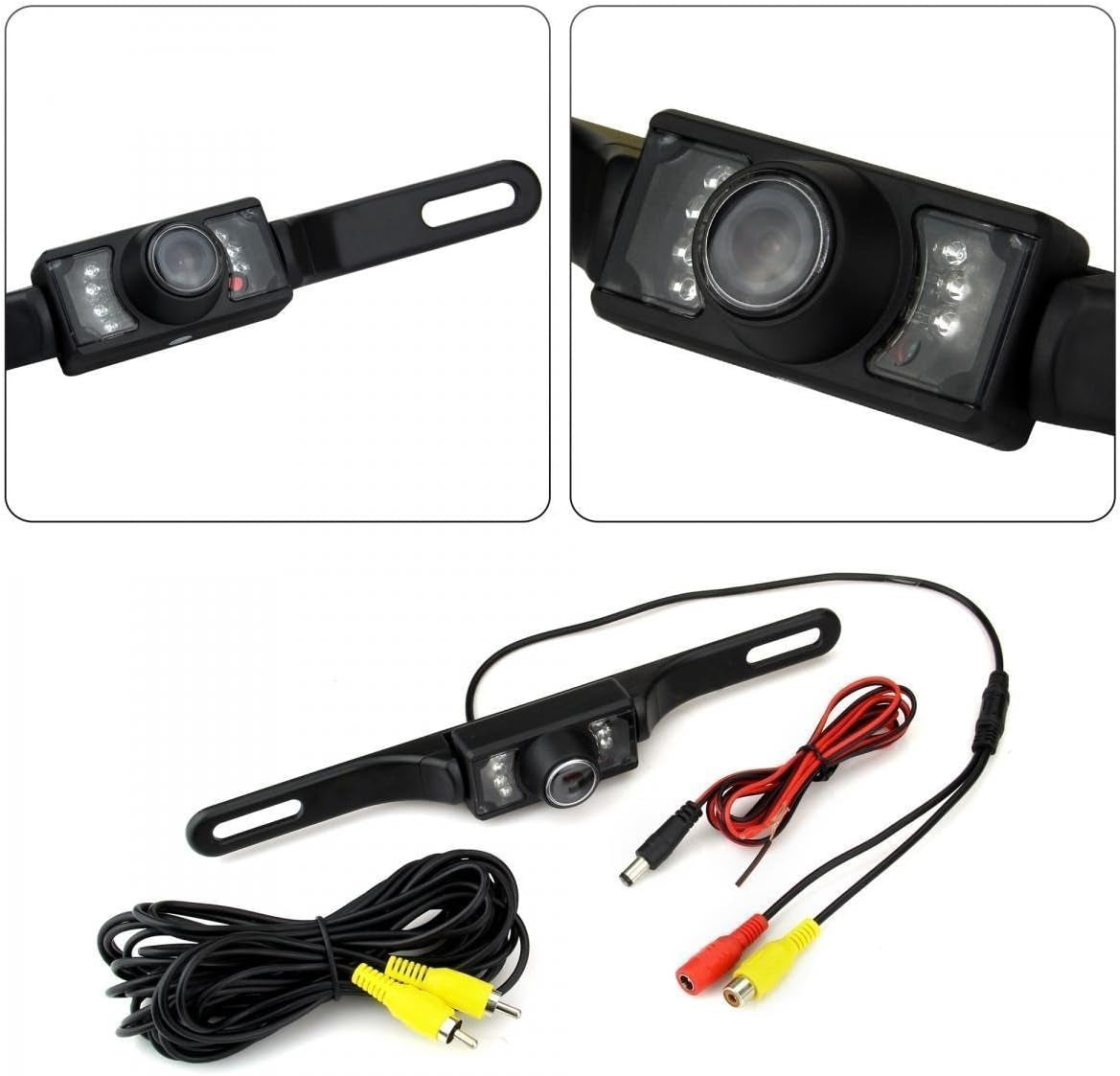 Car Backup Camera Car Rear View Camera,License Plate Reverse Backup Camera Waterproof High Definition 170°Wide Viewing Angle with 7 Infrared Night Vision LED TRUCK DRIVER