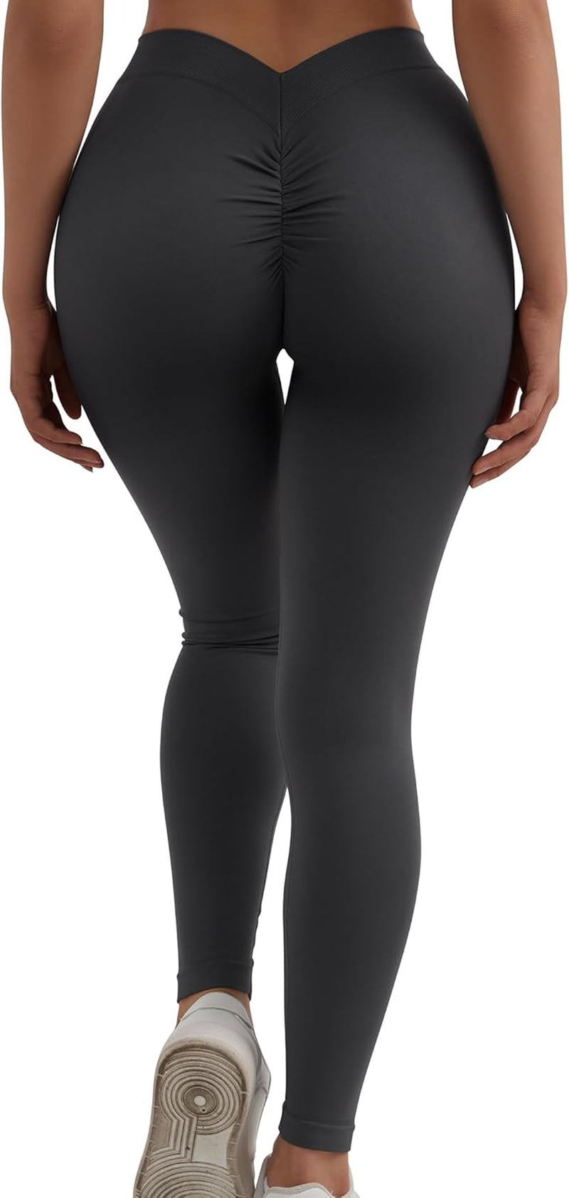 V Back Scrunch Leggings for Women Butt Lifting High Waisted Workout Yoga Pants