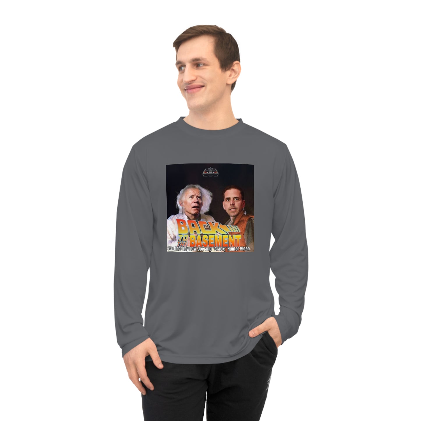 Long Sleeve Shirt - Hunter Biden Convicted Felon Pardon Back to the Basement