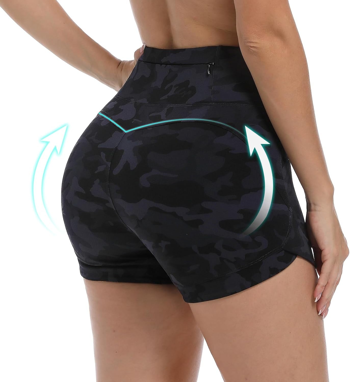 High Waisted Biker Shorts for Women'S with Tummy Control - Women'S Athletic Shorts for Workout Yoga Running,And Gym
