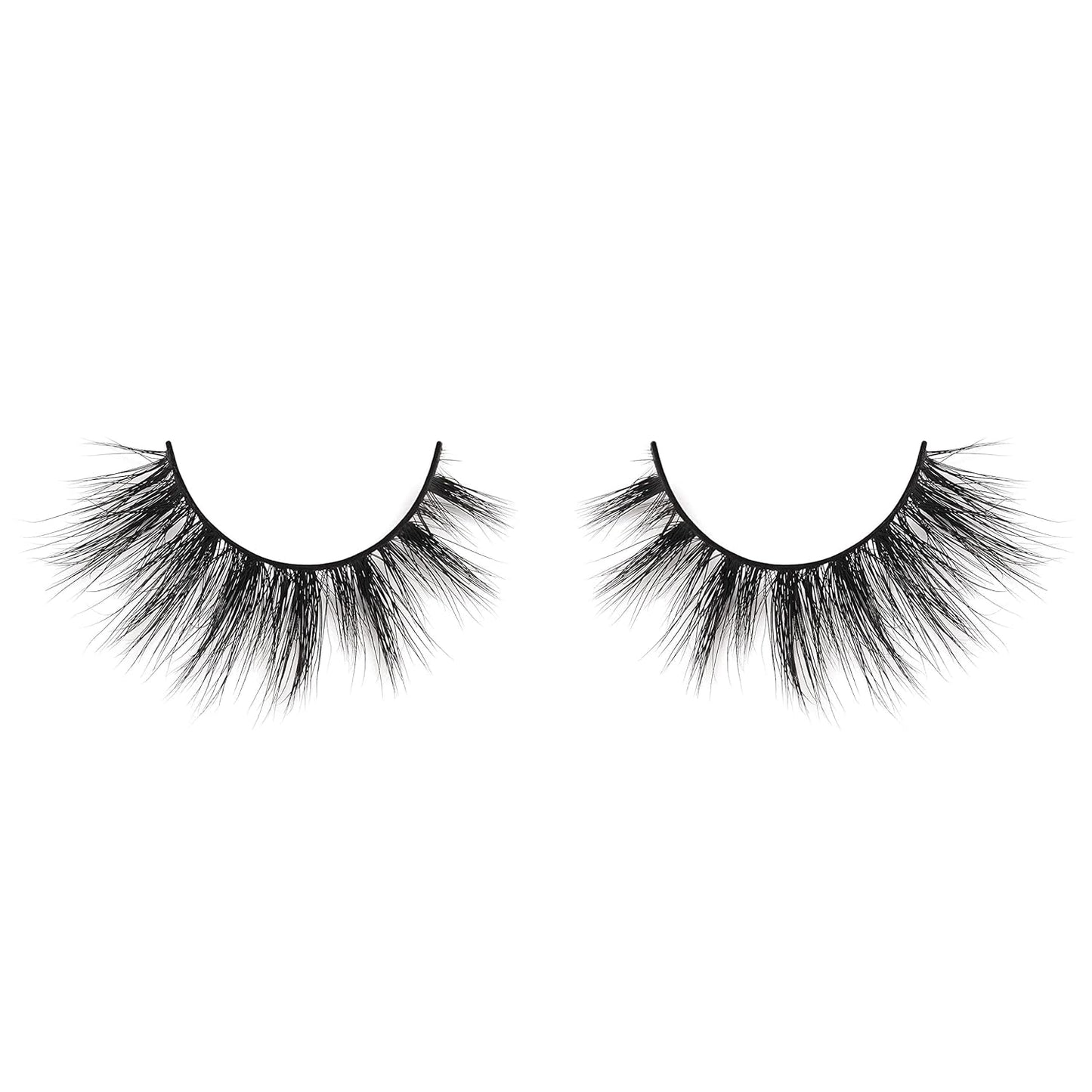 Miami Flare 3D Mink Lashes, Mink Eyelashes, the Original Lilly Lash for Wispy & Natural Look, Reusable Eyelashes up to 25X, Fluffy Lashes, Strip Lashes, Lash Glue Not Included