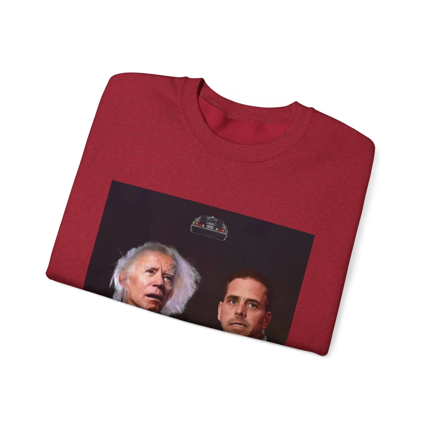 Hunter Biden Convicted Felon Pardon Back to the basement Unisex Heavy Blend™ Crewneck Sweatshirt