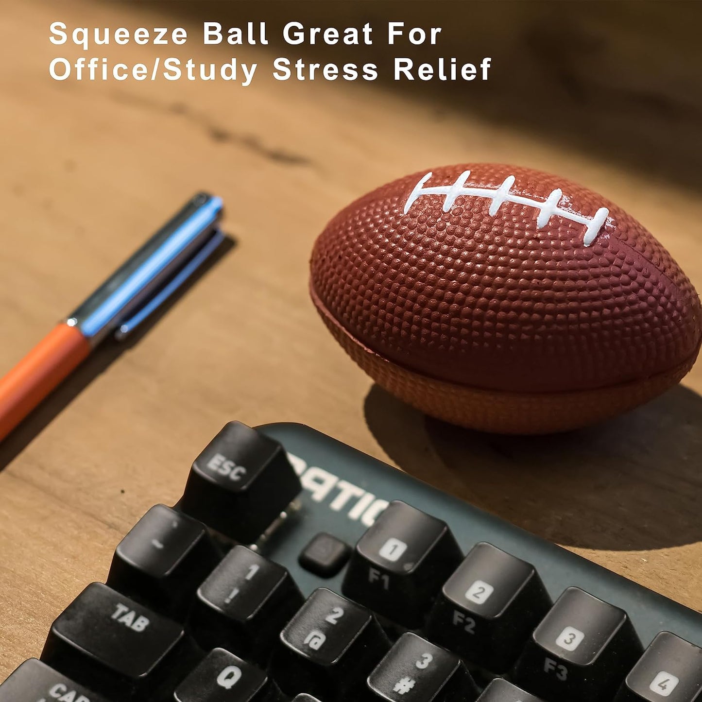 1 Dozen 4" Foam Mini Football Stress Balls, Mini Sport Balls, Superbowl Decoration Party Favor, Football Themed Party Supplies (Football)