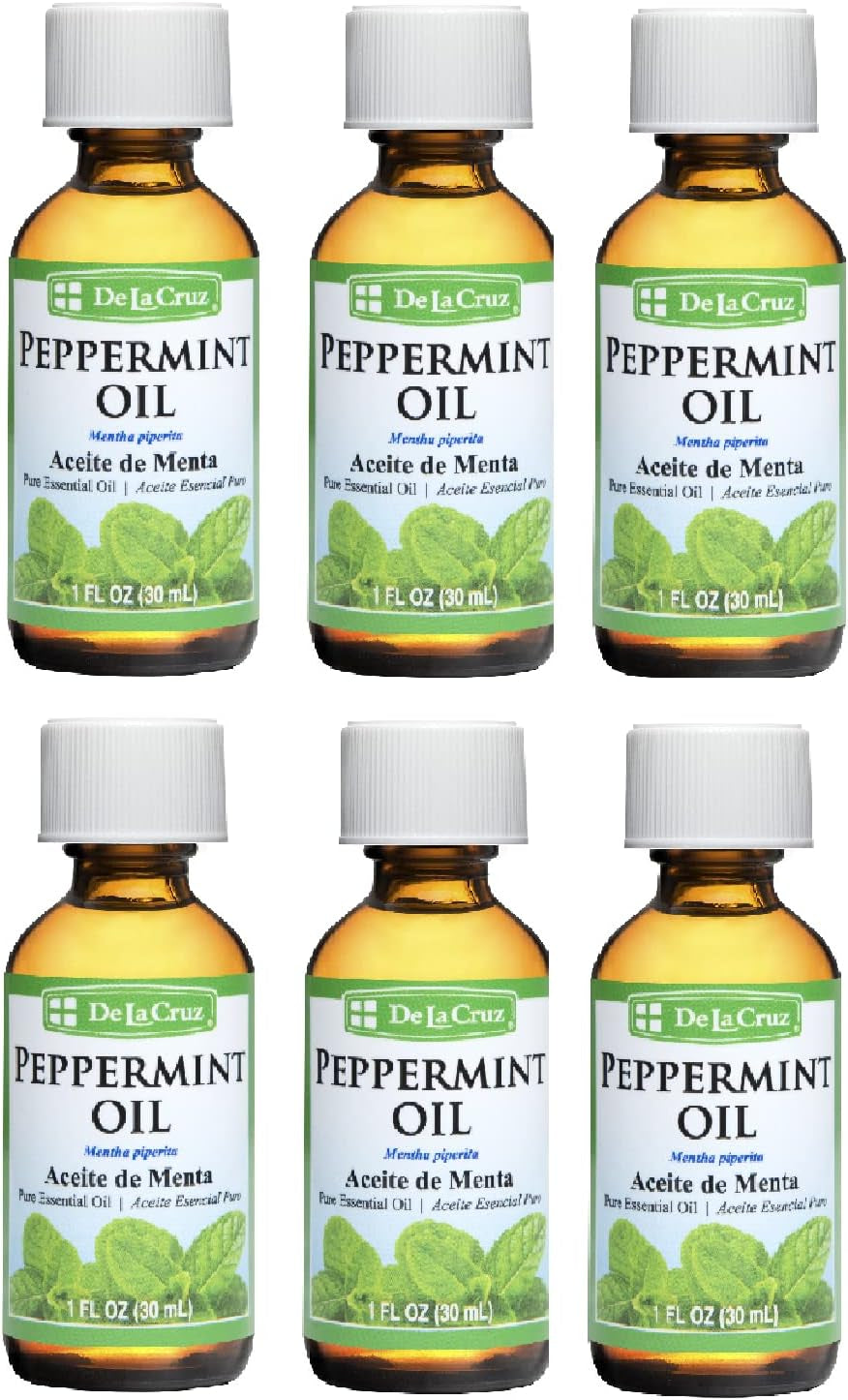 Peppermint Essential Oil - 100% Peppermint Oil for Aromatherapy - Steam Distilled - 1 Fl OZ TLBH