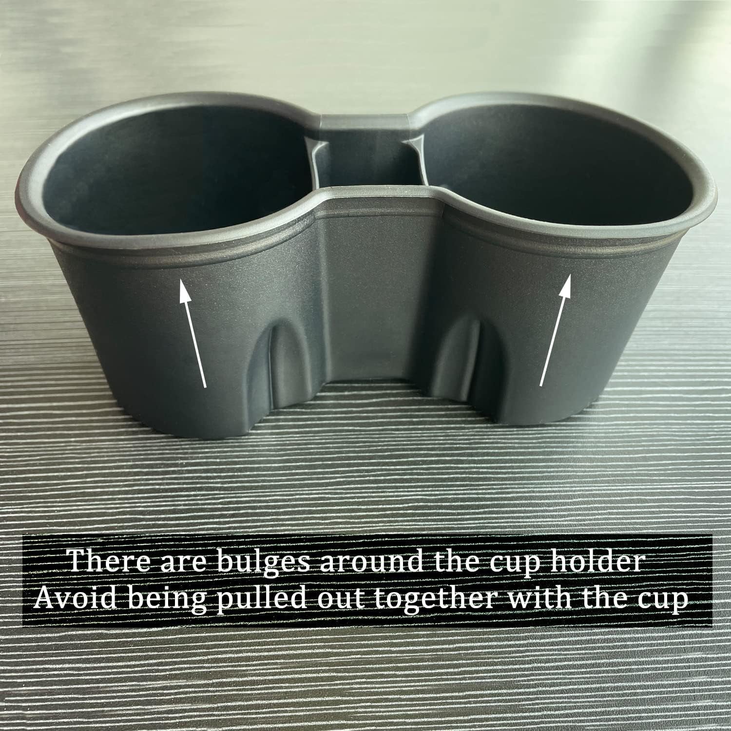 Upgraded Tesla Cup Holder Insert for 2024-2021 Model Y and 2023-2021 Model 3