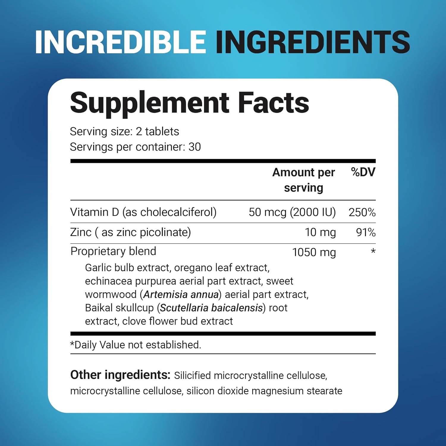 Dr. Berg Emergency Immune Support W/Echinacea - Potent Blend of Herbal Extracts (Warning: Strong Herbal Smells) - Immune Support Supplement Includes 2,000 Ius of Vitamin D & 10Mg of Zinc - 60 Tablets TLBH