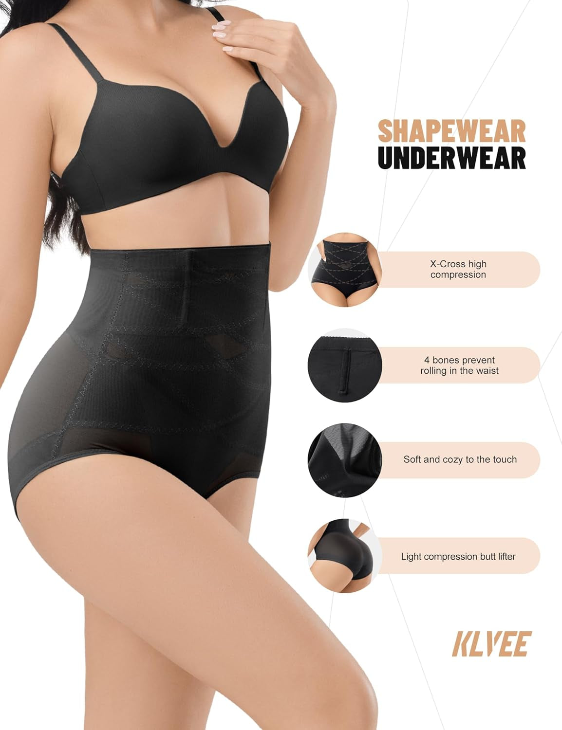 Shapewear Tummy Control Underwear High Waisted Girdle Body Shaper Butt Lifting Panties Spanks